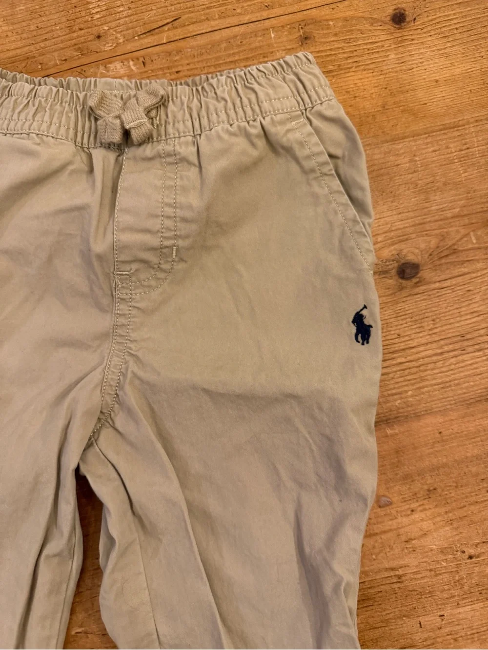 Ralph Lauren Kids Khaki Elastic-Waist Joggers